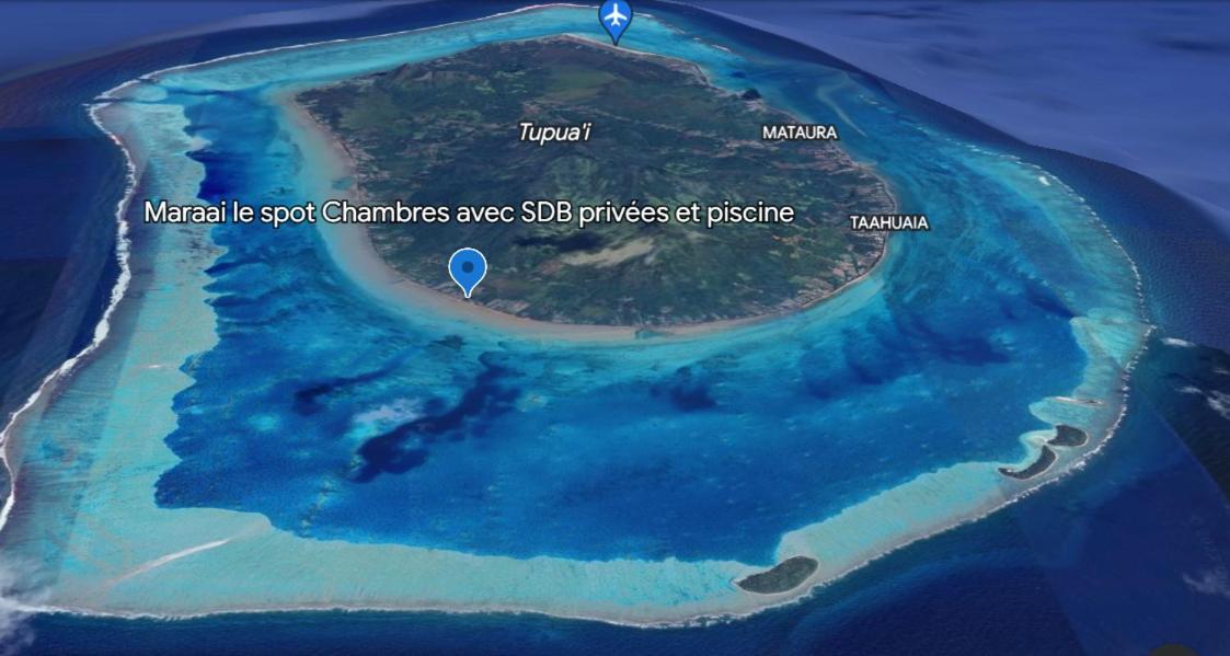 Mara'Ai Le Spot Tubuai, Chambre Triple Deluxe Mahu Sdb Privee Avec Piscine Mataura Экстерьер фото